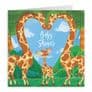 Baby Shower Congratulations Card Giraffes Jungle